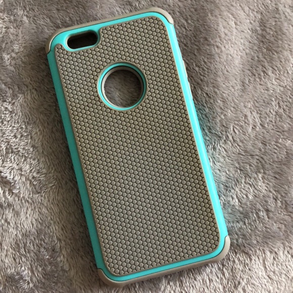 FREE‼️iPhone 6/6s case light grey/ turquoise case - Picture 2 of 6